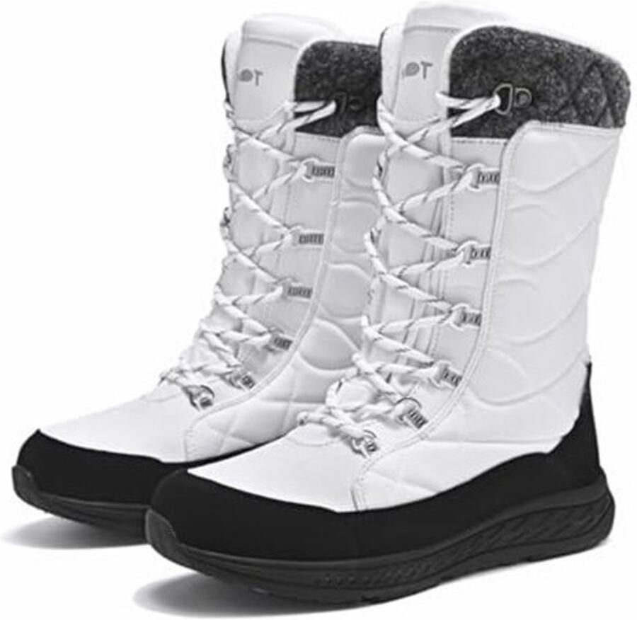 Dames Waterdichte Winterlaarzen met Warme Voering en Antislip Zool