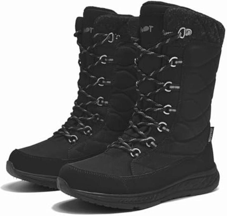 Dames Winterlaarzen Waterdichte Sneeuwlaarzen met Warme Voering en Antislip Zool