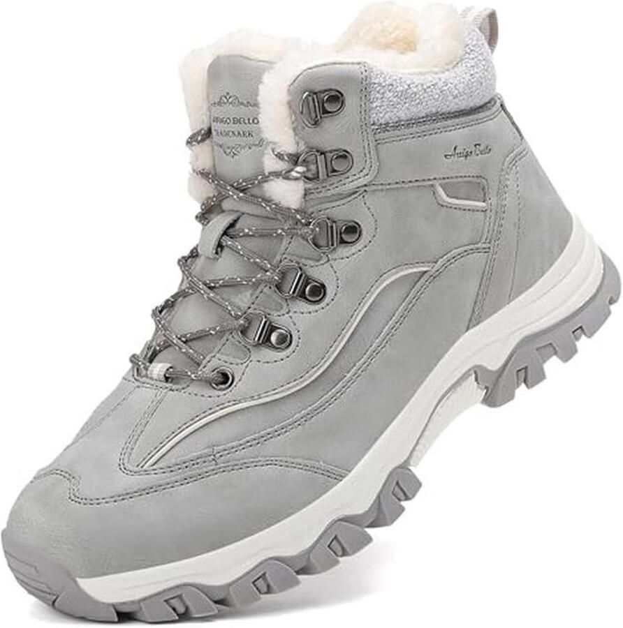 Dames Winterlaarzen Waterdichte Wandelschoenen met Bontvoering in