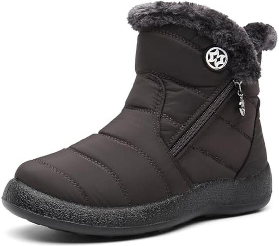 Dames Winterlaarzen Waterdichte Warm Ankle Boots en Sneeuwschoenen