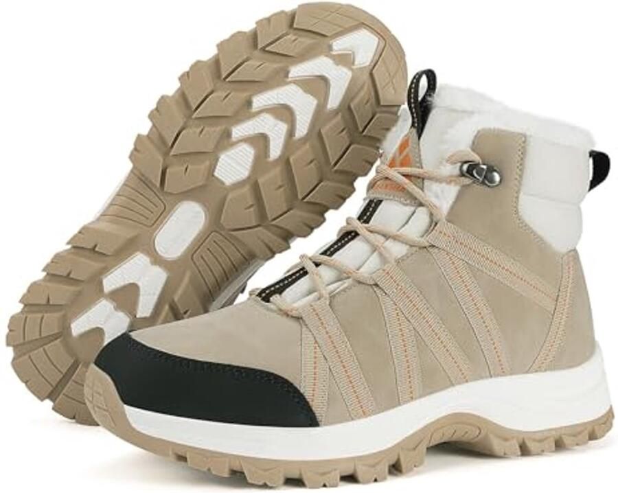 Dames Winterschoenen Gevoerde Waterdichte Winterlaarzen voor Wandelen Antislip Outdoor Schoenen in