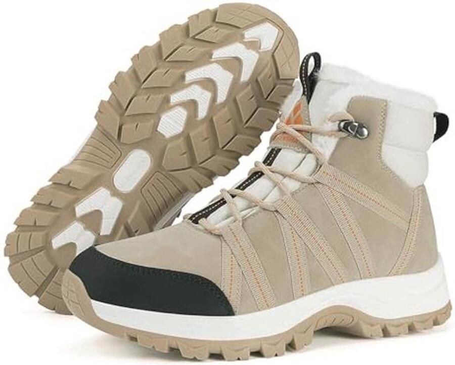 Dames Winterschoenen Gevoerde Waterdichte Winterlaarzen voor Wandelen Antislip Outdoor Schoenen in