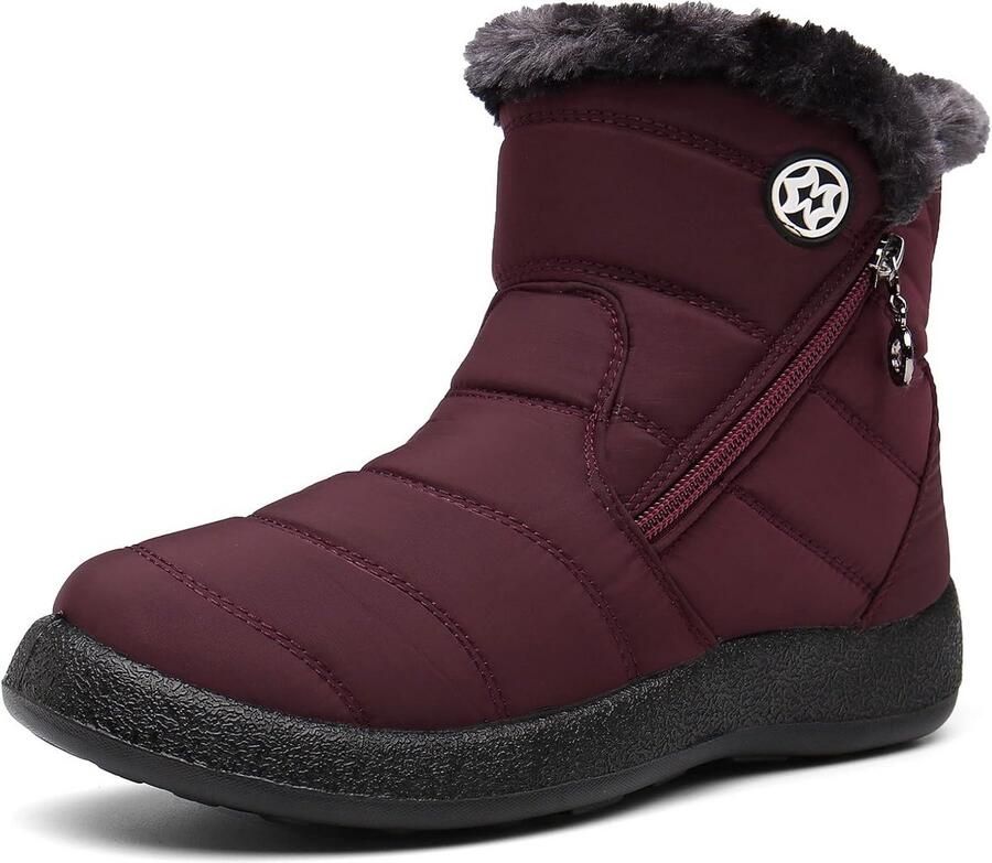 Dames Winterschoenen Waterdicht Warm Gevoerde Enkellaarzen Antislip Sneeuwlaarzen