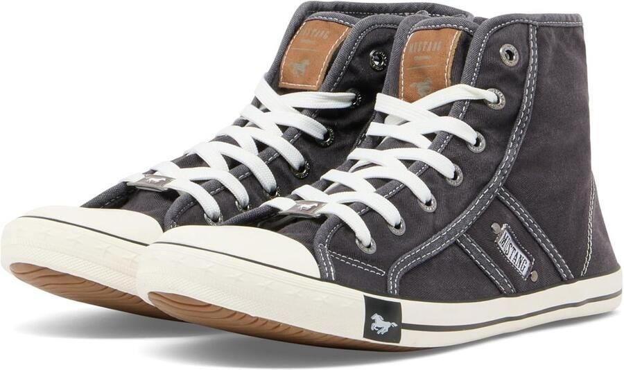 Dames Witte Hoge Sneakers Trendy Sportieve Veterschoenen