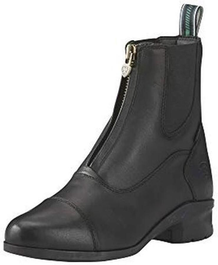 Dames Zip French Paddock Boots Zwart