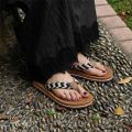 Dames zomersandalen modieuze teenslippers voor strand en zwembad comfortabele antislip badslippers verkrijgbaar in verschillende maten Zwart - Zwart