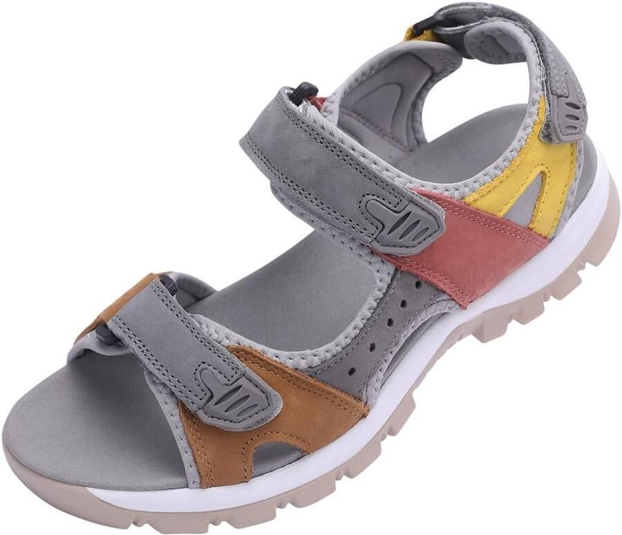 Dames zomersportsandalen van leer Outdoor sportsandalen met antislipzool