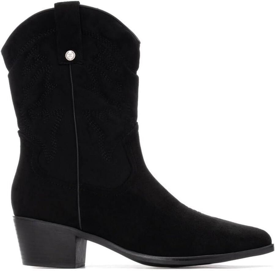 Dameslaarzen Leren Look Cowboystijl Hoge Hak