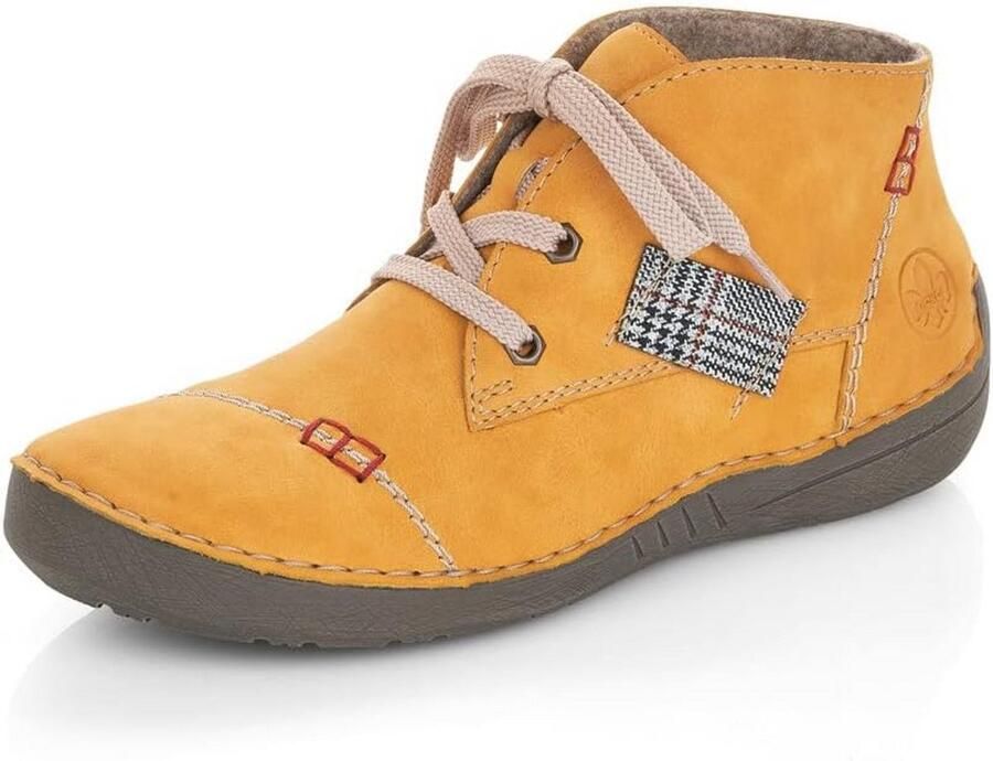 Dames Enkellaarzen met Veters en Wedgehak