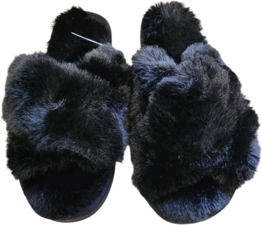 Damespantoffels Cleve Zwart Warm & Antislip