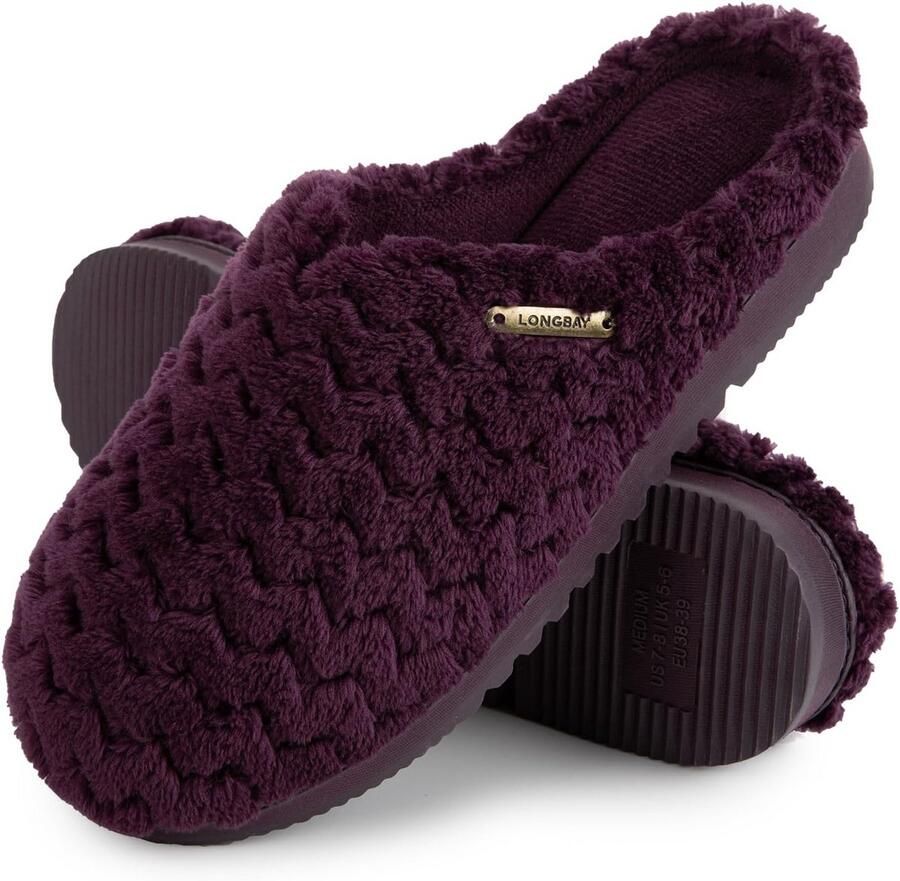 Damespantoffels met Traagschuim Comfortabele Zachte Flanel Indoor Slippers