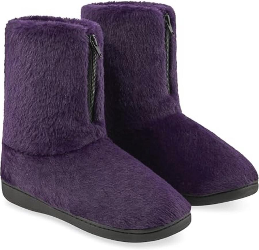 Damespantoffels Pluizige Huisschoenen met Antislip voor Dames en Tieners Comfortabele Slippers in