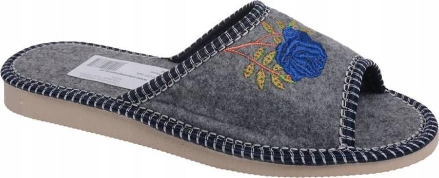 Damespantoffels Roze Grijs Comfortabel en Warm