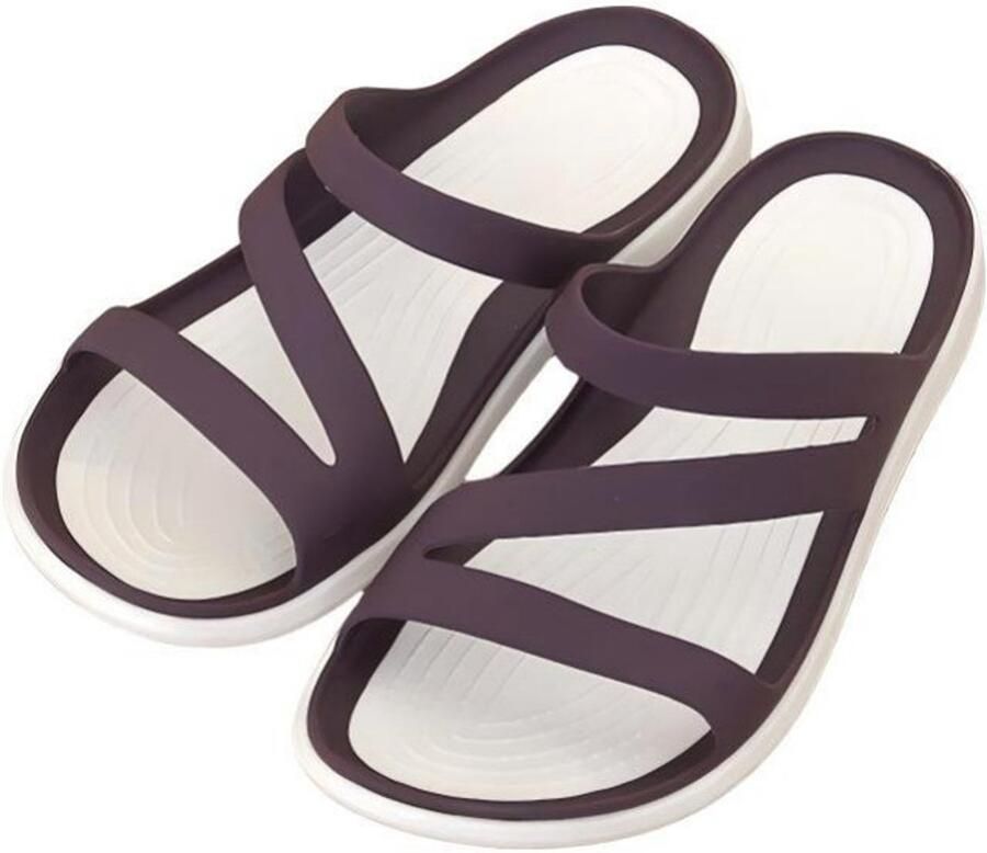 Damessandalen Maat XL 39 Lengte Casual sandalen Platte zomersandalen Platte sandalen Strandschoenen Casual slippers Strandsandalen Zacht Open teen Antislip Geschikt voor strand zwembad vakantie en dagelijks gebruik