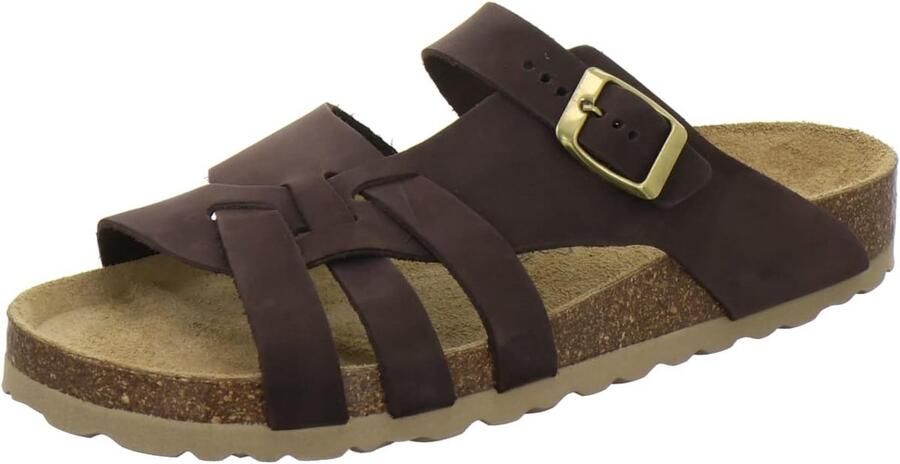 Damessandalen van echt leer Comfortabele pantoffels voor dames