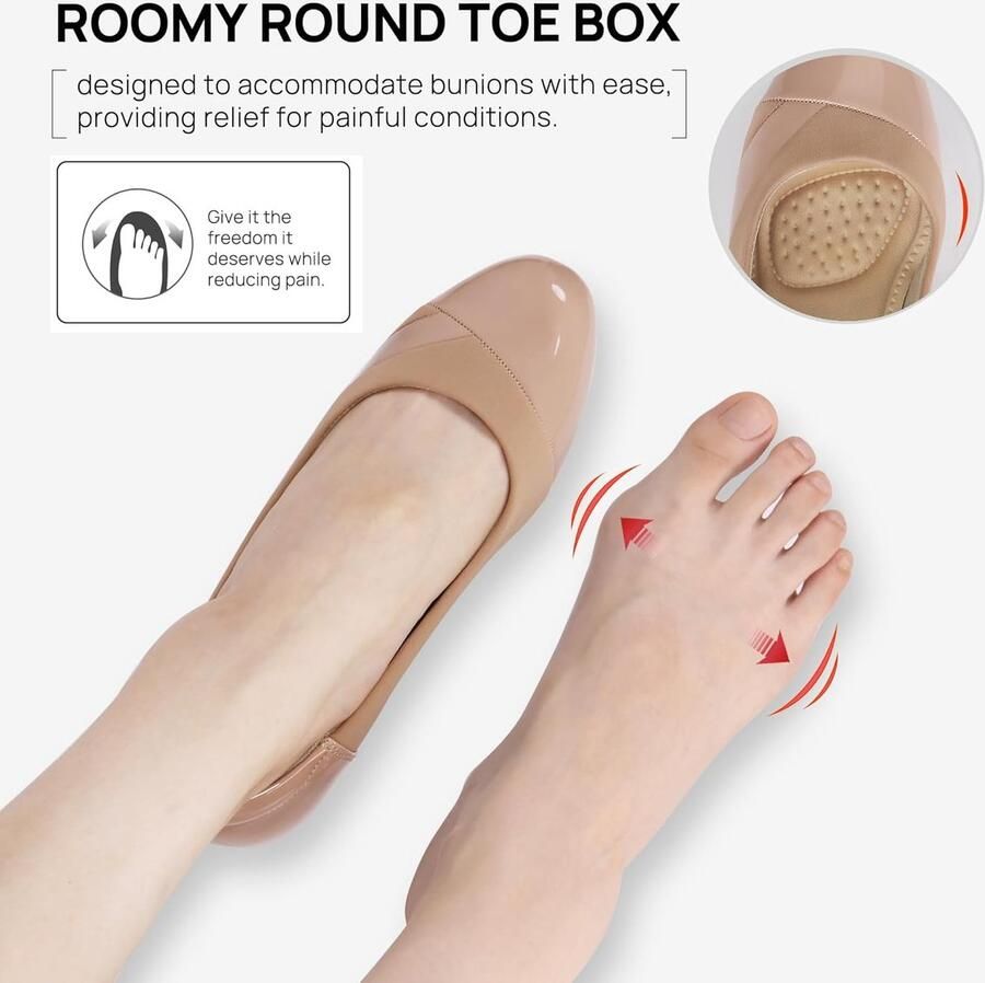 Damesschoenen met lage hak orthopedisch orthopedische slip-on mocassins