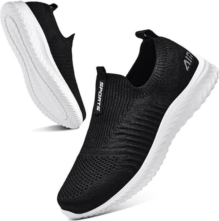 Damesschoenen Slip On Sneakers met Geheugen Foam Comfortabele en Lichtgewicht Wandelschoenen voor Fitness en Buiten