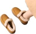 Damesschoenen -maat L-39 Suitable for foot length Snowboots Gevoerd met dikke fleece Warm & comfortabel Platte zool Katoenen laarzen met zachte zool Outdoor- winterschoenen Geschikt voor warmte in de winter enz - Bruin