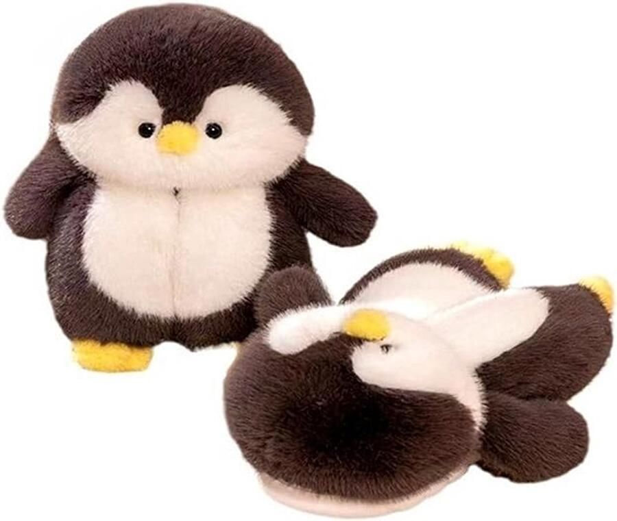 Damesslippers met dierenprint Warme en comfortabele katoenen winterslippers Geschikt voor binnen en buiten