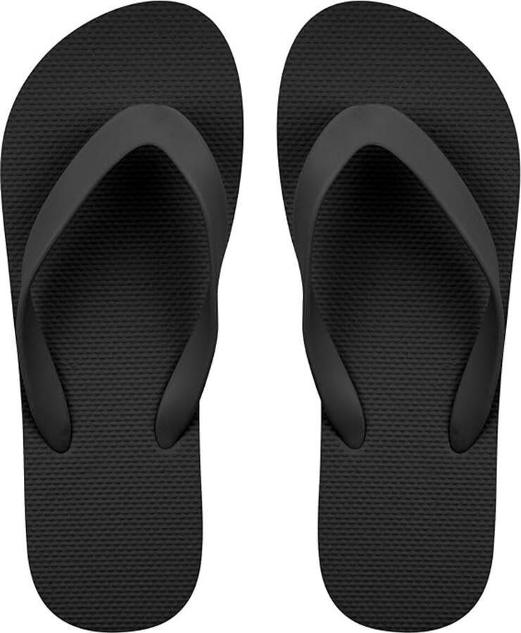 Damesslippers met gespleten teen stijlvol en comfortabel zwart perfect voor het zomerstrand douchen zwemmen en sporten )