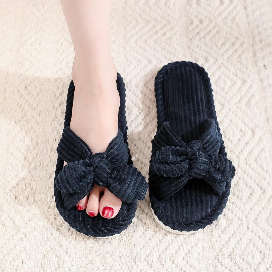 Damesslippers voor binnen Open teenmodel Comfortabel en lichtgewicht Ademend materiaal Duurzame zool Geschikt voor binnen en buiten
