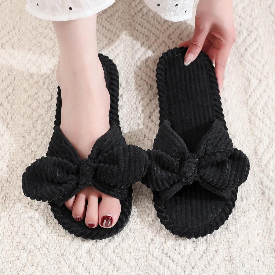 Damesslippers voor binnen Open teenmodel Comfortabel en lichtgewicht Ademend materiaal Duurzame zool Geschikt voor binnen en buiten