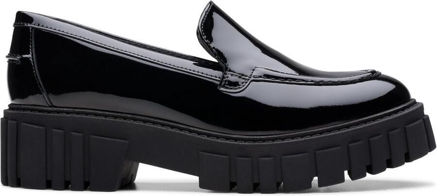 Damessneaker Zwart Lakleren Instapper Loafer