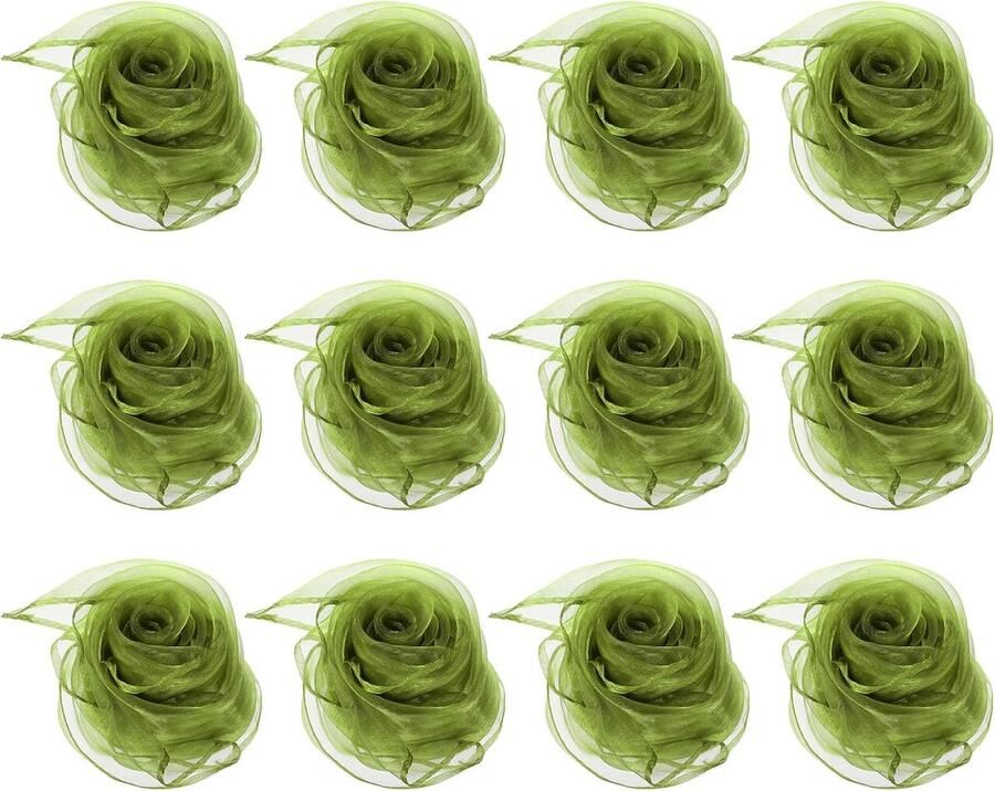 Dance Scarves 12 Pcs Square Juggling Scarves 45 by voor Spelen Magie Muziek Activiteit Juggling Dressing Olive Green