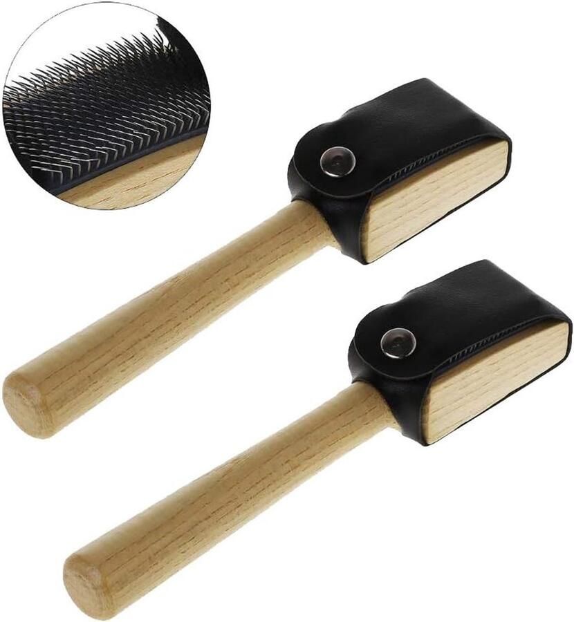 Dance Schoen Borstel Suède Zool Houten Schoen Reinigingsborstel (2PCS)