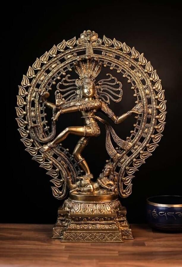 Dansend Shiva Nataraja-standbeeld groot dansend Shiva Natraj-beeld groot formaat messing Lord Shiva Natraja sculptuur Shiv Nataraj-beeldje