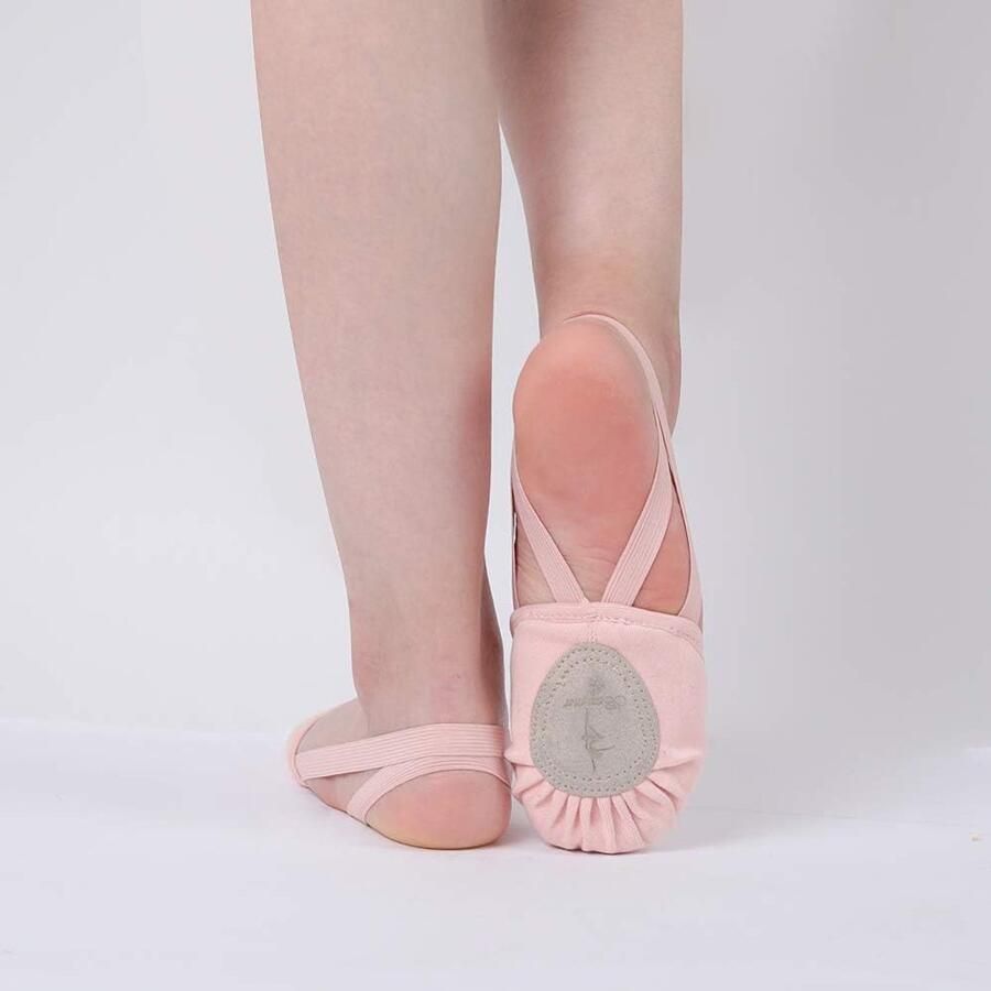 Dansschoenen canvas pirouette draaischoen voor dames en meisjes