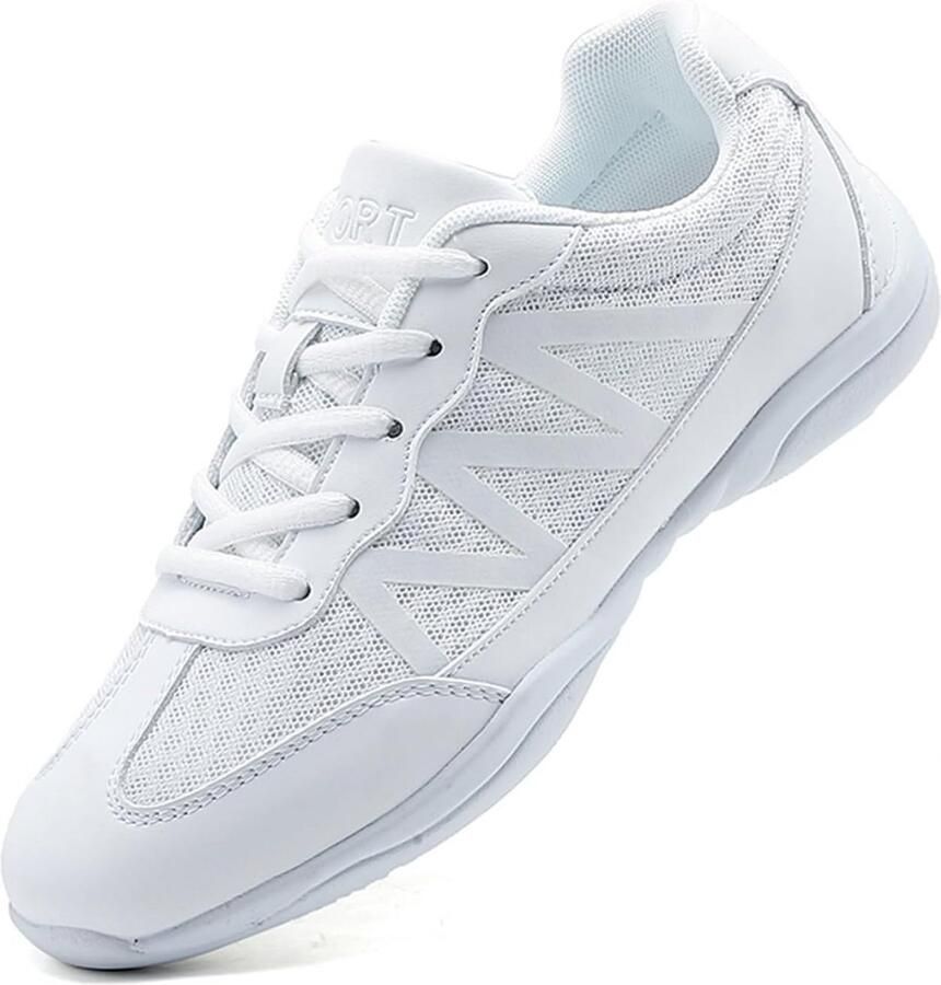 Dansschoenen Dames en Meisjes Witte Sportschoenen voor Cheerleading Jazzdans en Yoga