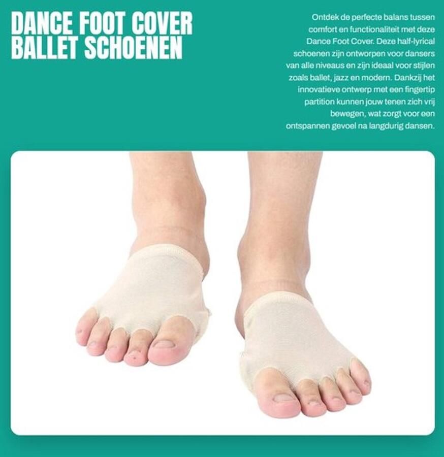 Dansschoenen Dames Half Lyrische Schoenen Microvezel Mesh Flexibel Antislip Verkrijgbaar in Maten S M L XL Dansvoetjes