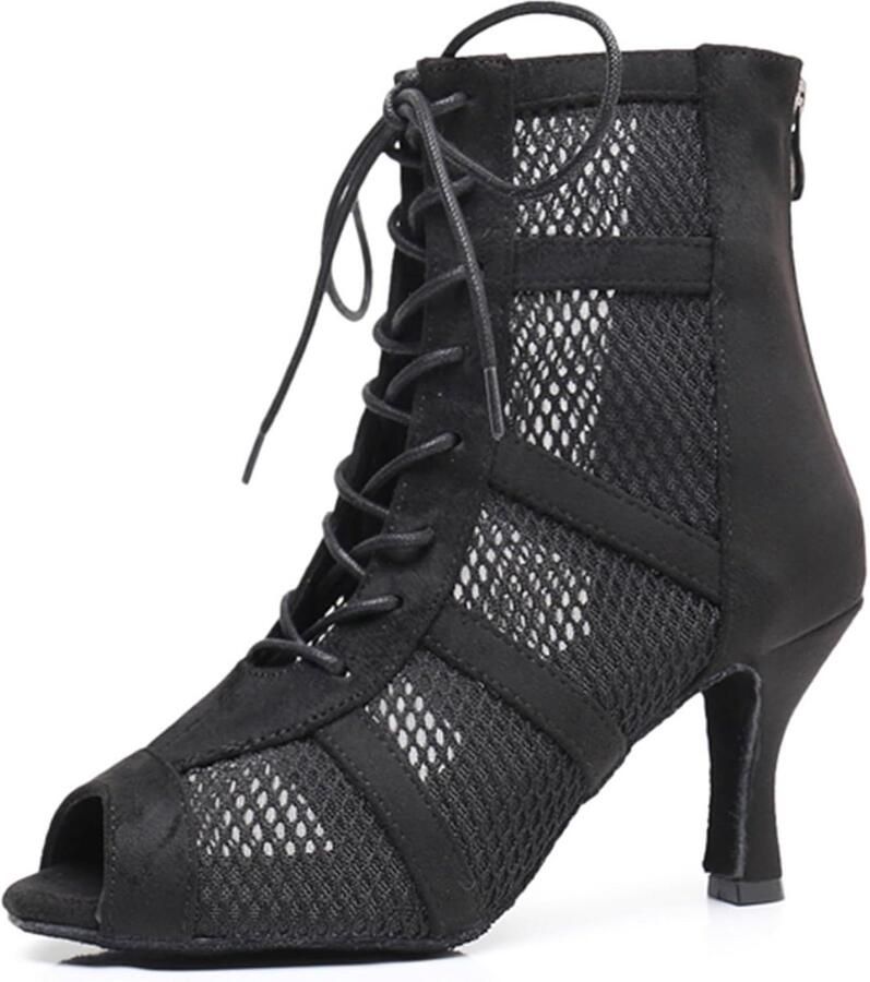 Dansschoenen Dames Hoog Hak Latin Avondlaarzen Standaard Ballroom