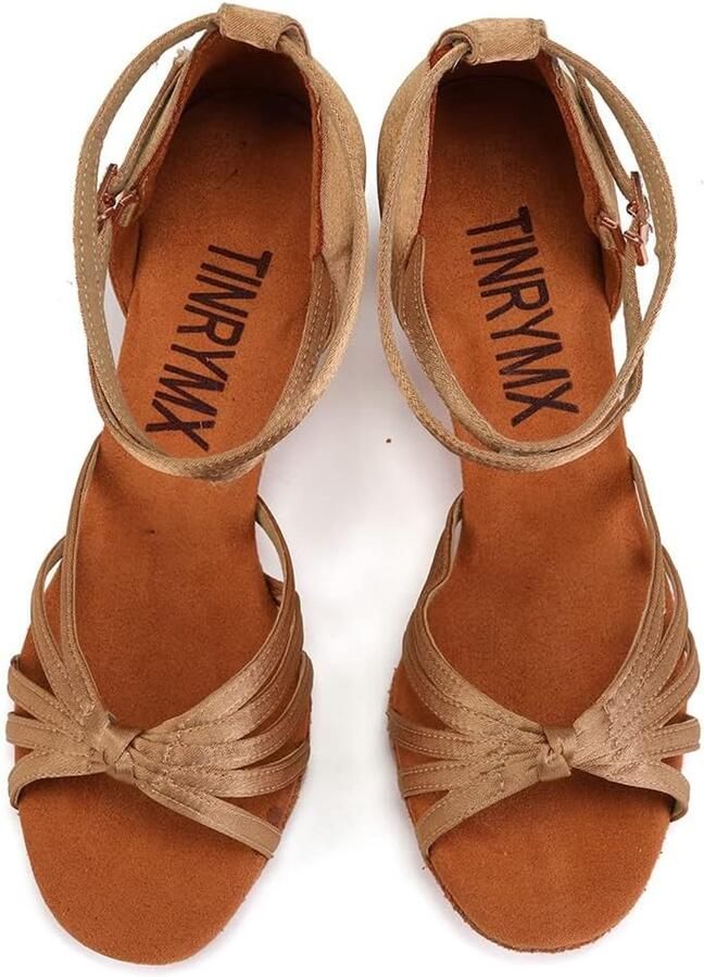 Dansschoenen dames satijnen Standaard Ballroom oefen tango Salsa Latijnse Dansschoen model-WZSP801