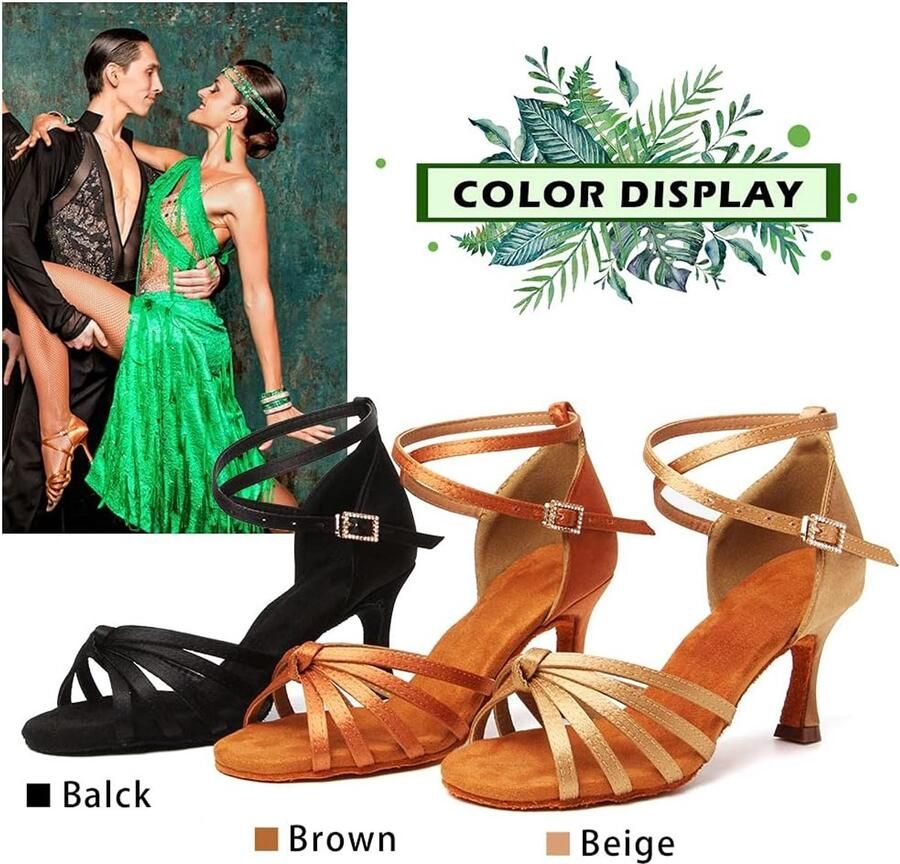 Dansschoenen dames satijnen Standaard Ballroom oefen tango Salsa Latijnse Dansschoen model-WZSP801