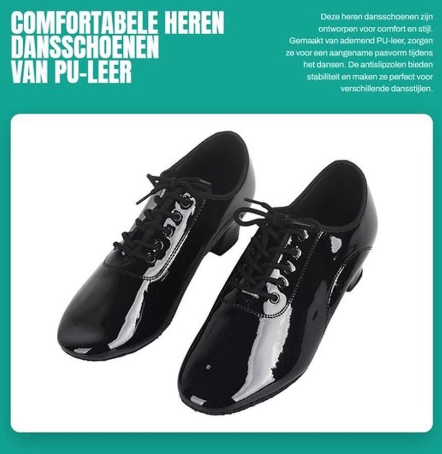 Dansschoenen Zachte Comfortabele Dansschoenen Antislip Ade d PU-Leer Dansschoenen