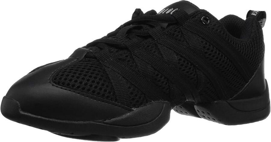 Dansschoenen Dames Zwart Gekruiste Bandjes Comfortabele Balletschoen