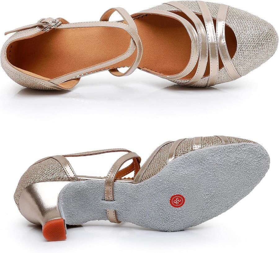 Dansschoenen Gesloten Teen Mode Tango Cha-cha Ballroom Performence Dansschoenen 5 Hak