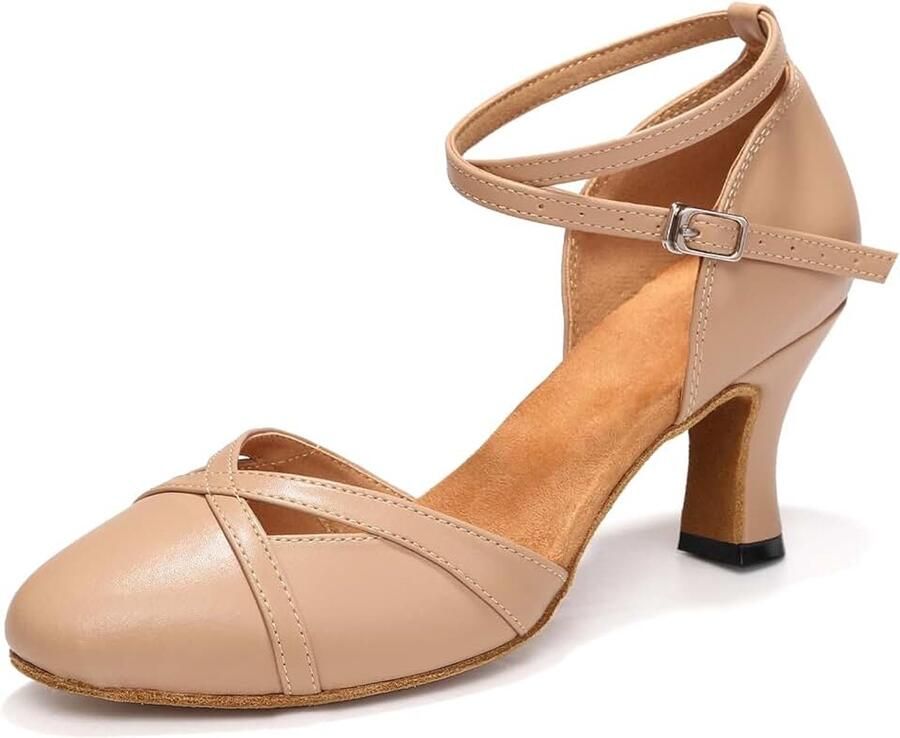 Dansschoenen Gesloten Teen Salsa Tango Modern Dansschoenen Karakter Schoenen