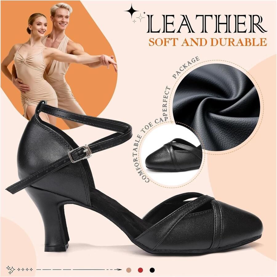 Dansschoenen Gesloten Teen Salsa Tango Modern Dansschoenen Karakter Schoenen
