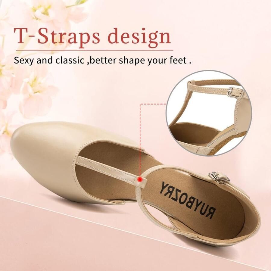 Dansschoenen Gesloten Teen Tango Salsa Balzaal Modern Dansschoenen Karakter Schoenen model YCD29