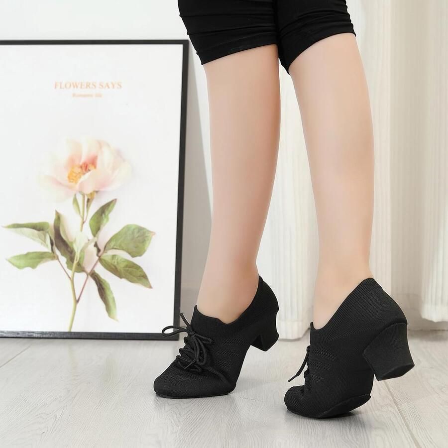 Dansschoenen Gesloten Toe Standaard Gesloten Teen Ballroom Dansschoenen Lace Up Latin Dansschoenen Salsa Onderwijs Schoenen