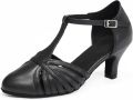 Dansschoenen Glitter Salsa Latin Dansschoenen CMJ - Zwart
