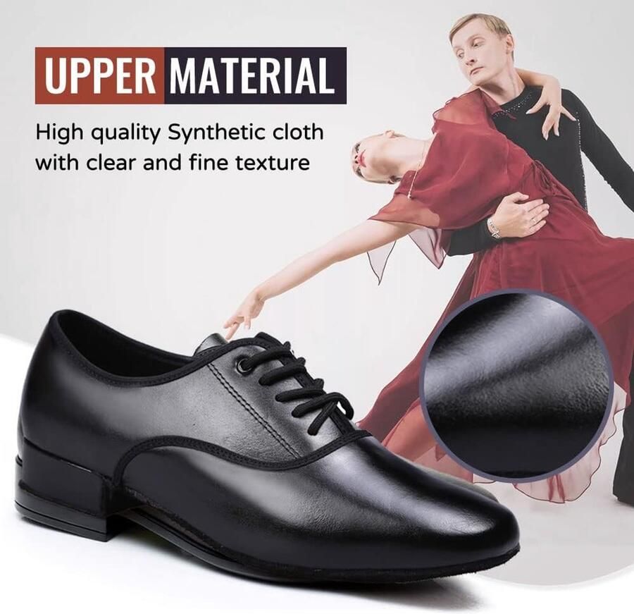 Dansschoenen herren veters Gesloten Teen Standaard Ballroom Moderne oefeningen Salsa Latijnse Dansschoen model-LHD401