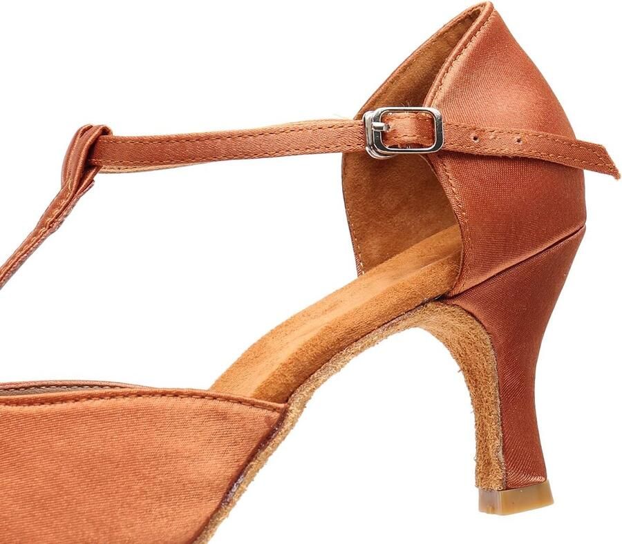 Dansschoenen Latijn Salsa Bachata Professionele prestaties dansschoenen Bruin