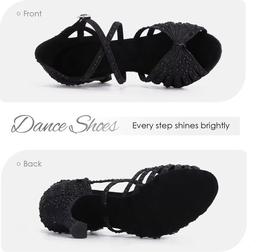 Dansschoenen Latijnse Salsa Schoenen Kruisbandjes Salon