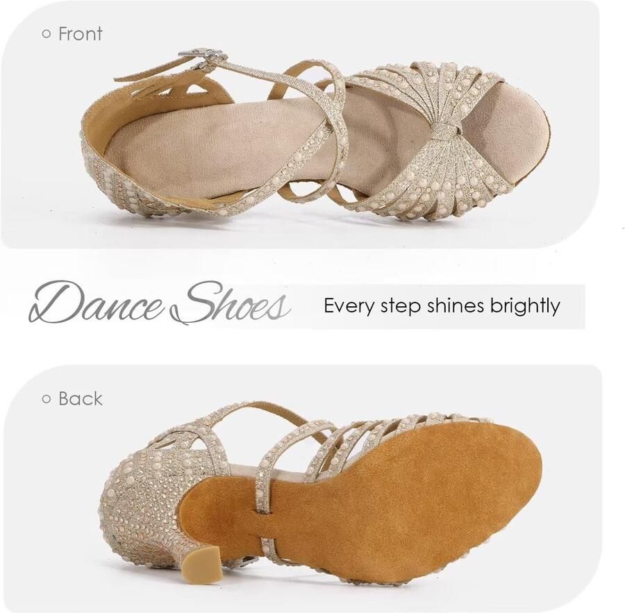 Dansschoenen Latijnse Salsa Schoenen Kruisbandjes Salon