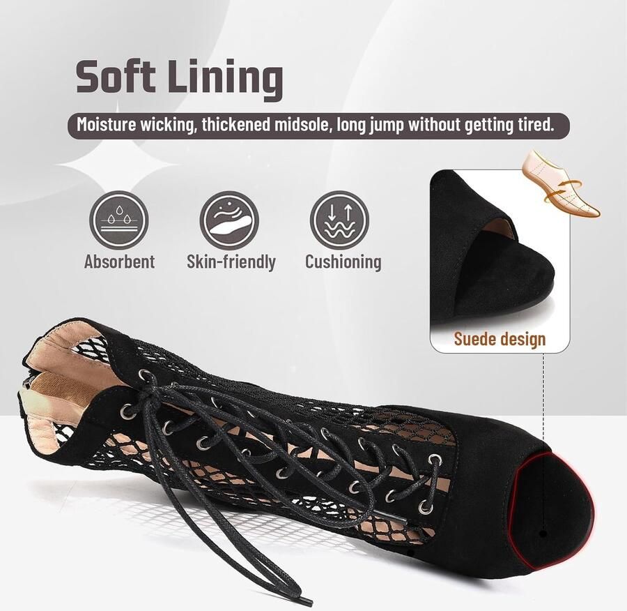 Dansschoenen Latin Salsa Tango Bachata