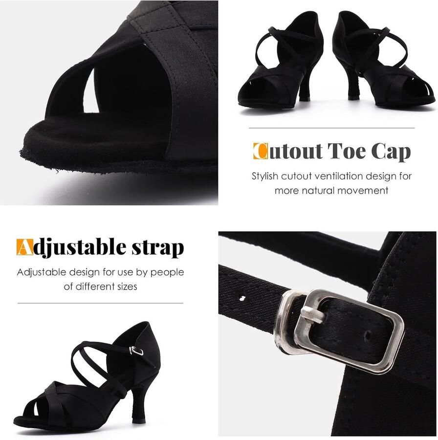 Dansschoenen Latino SalóN voor dames performance professionele schoenen voor feestjes